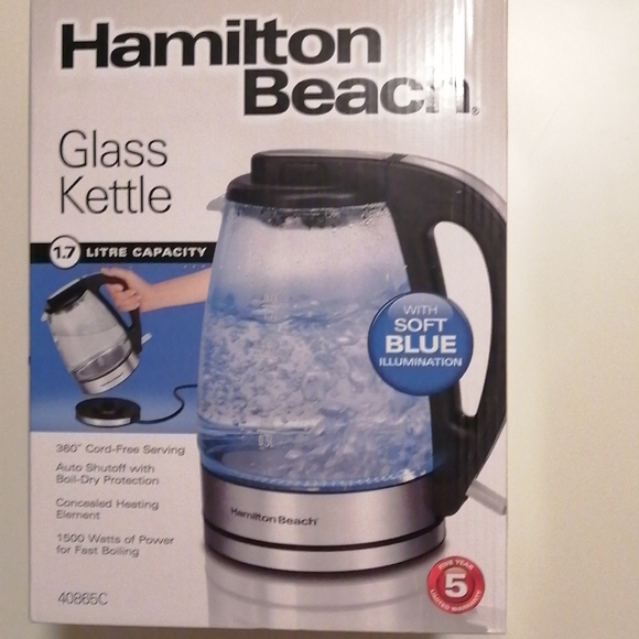 Hamilton Beach Kitchen Hamilton Beach Euc 7l Glass Kettle Poshmark